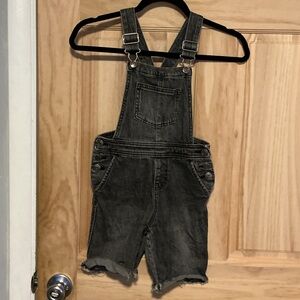Cat & Jack Charcoal Denim Overalls.  ( small call out )